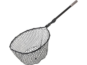 W3 C&R Adjustable FULL RUBBER MESH Landing Net / Telescopic PERCH NET